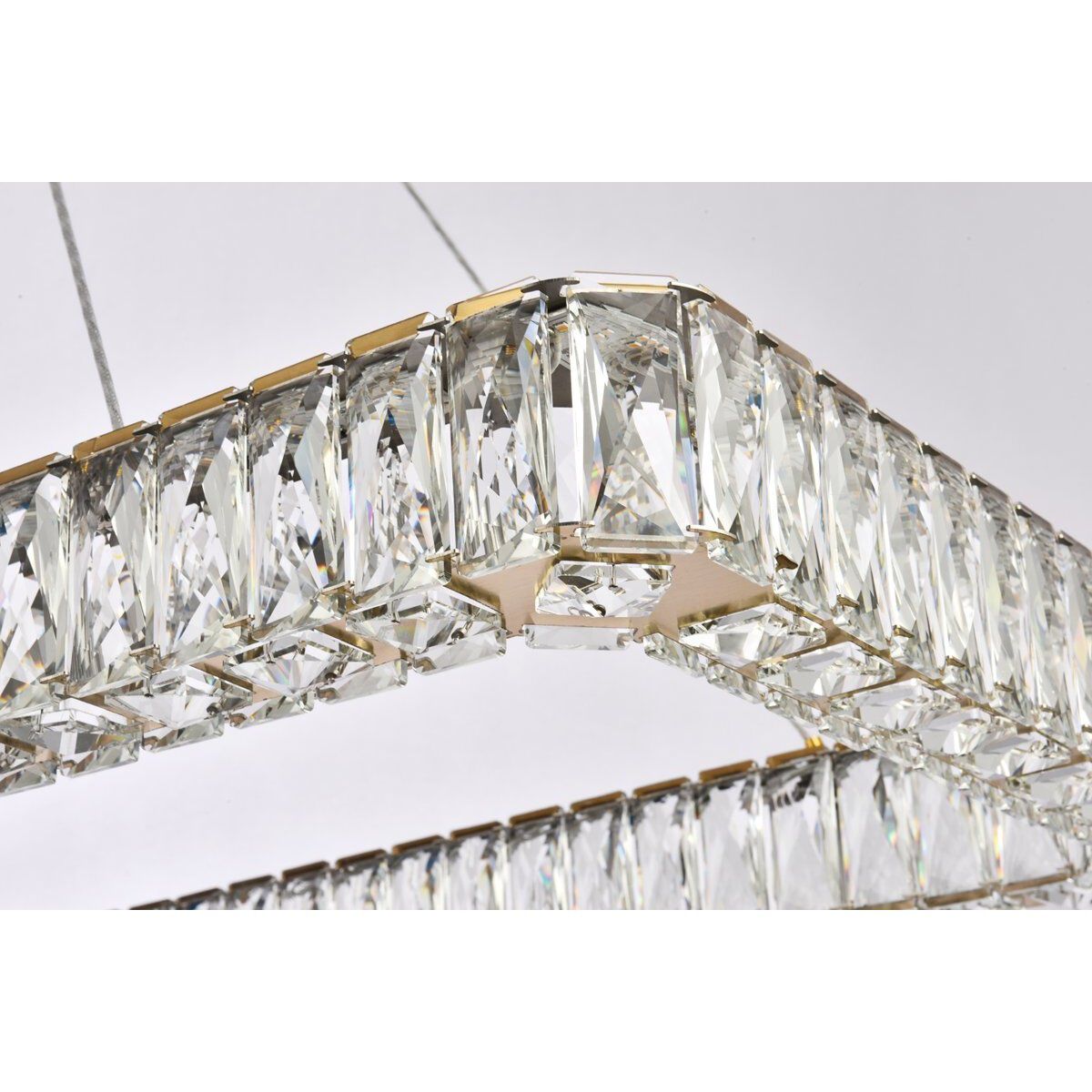 Monroe 1 Light 50 inch Gold Pendant Ceiling Light