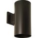 Cylinder Outdoor Wall Cylinder in Antique Bronze, Standard Lamping
