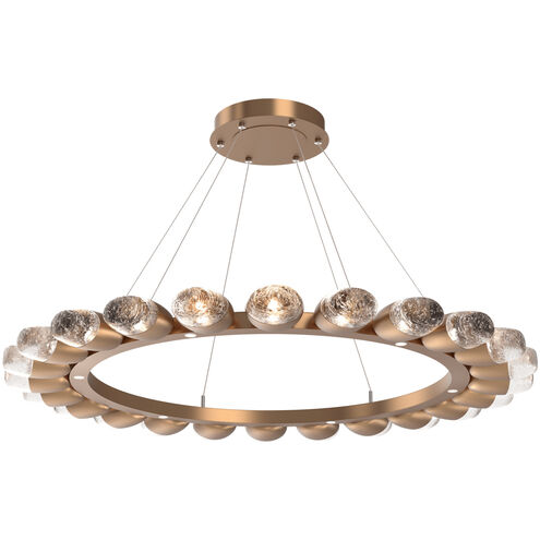 Pebble LED Novel Brass Chandelier Ceiling Light, Ring