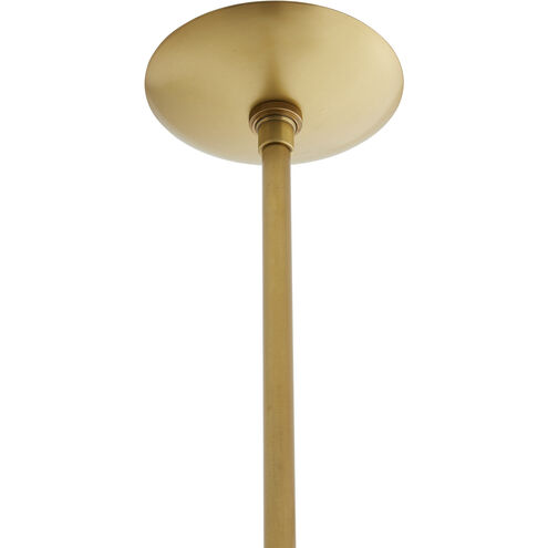 Oberon 3 Light 25 inch Antique Brass Pendant Ceiling Light