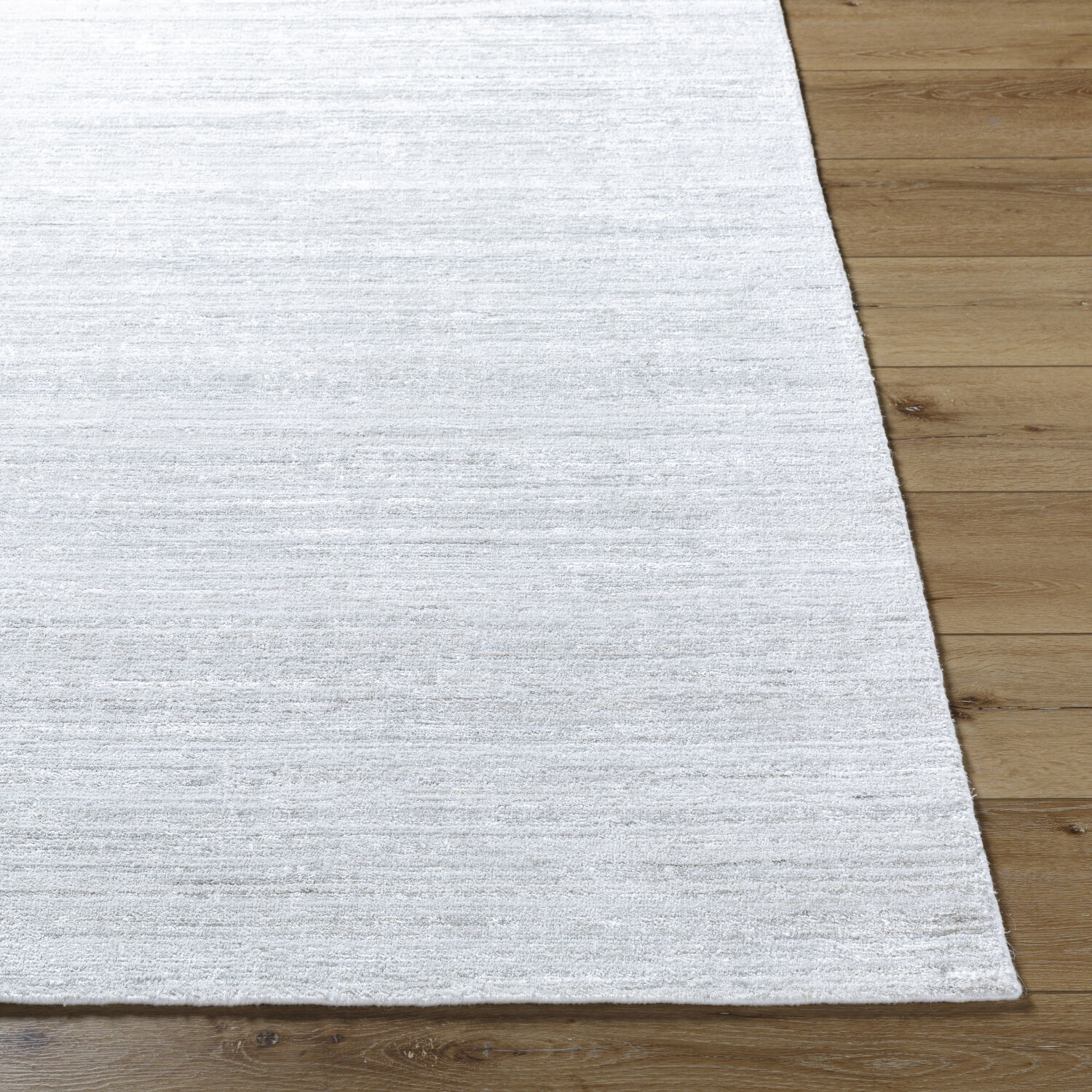 Grandeur 36 X 24 inch Light Silver Handmade Rug in 2 x 3