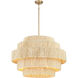 Caviana 6 Light 31 inch Signature Brass Pendant Ceiling Light