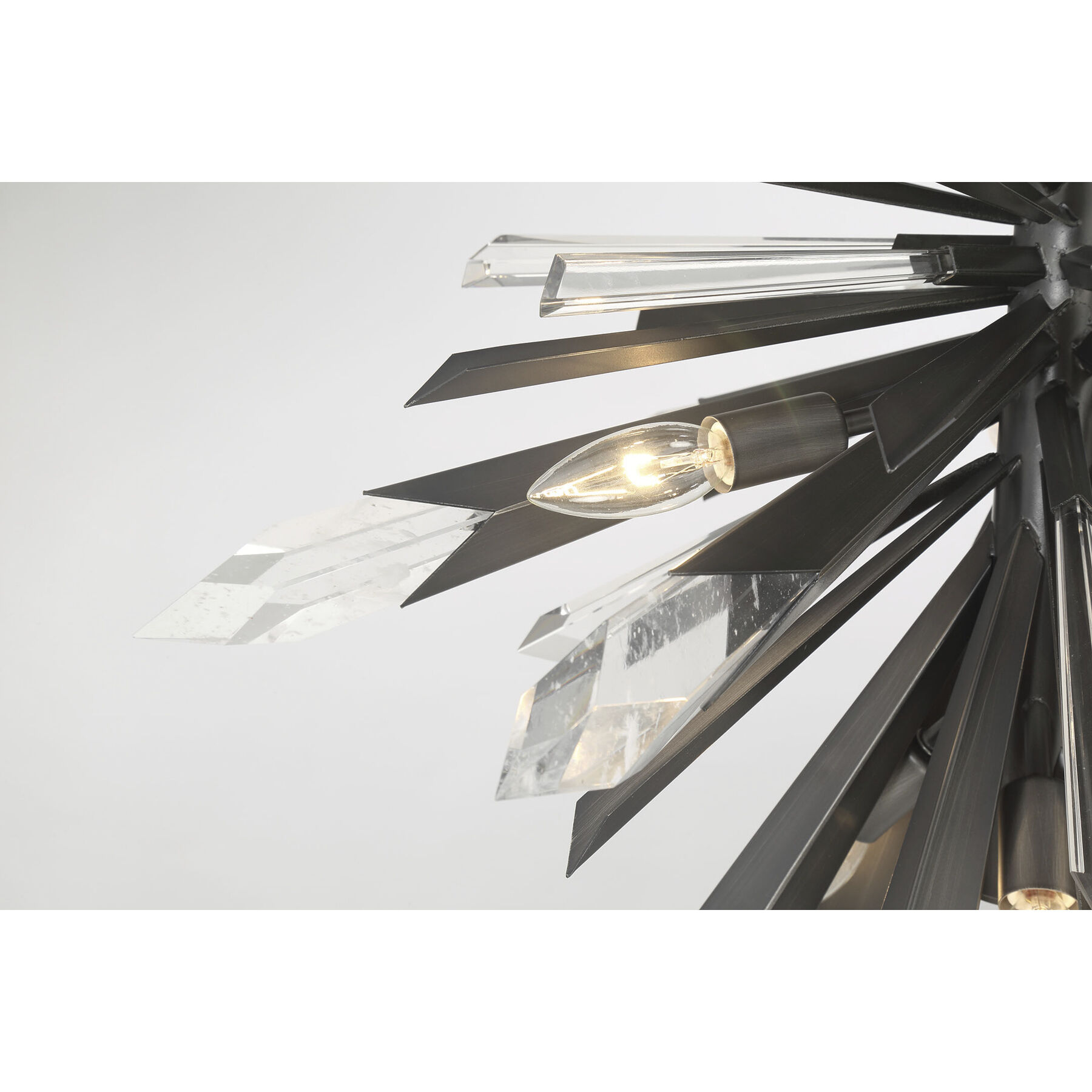 Elsa 12 Light 26.25 inch Midnight Graphite Pendant Ceiling Light