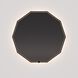 Deca 30 X 30 inch Black LED Lighted Mirror, Vanita by Oxygen