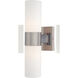 ML 2 Light 5 inch Brushed Nickel Wall Sconce Wall Light