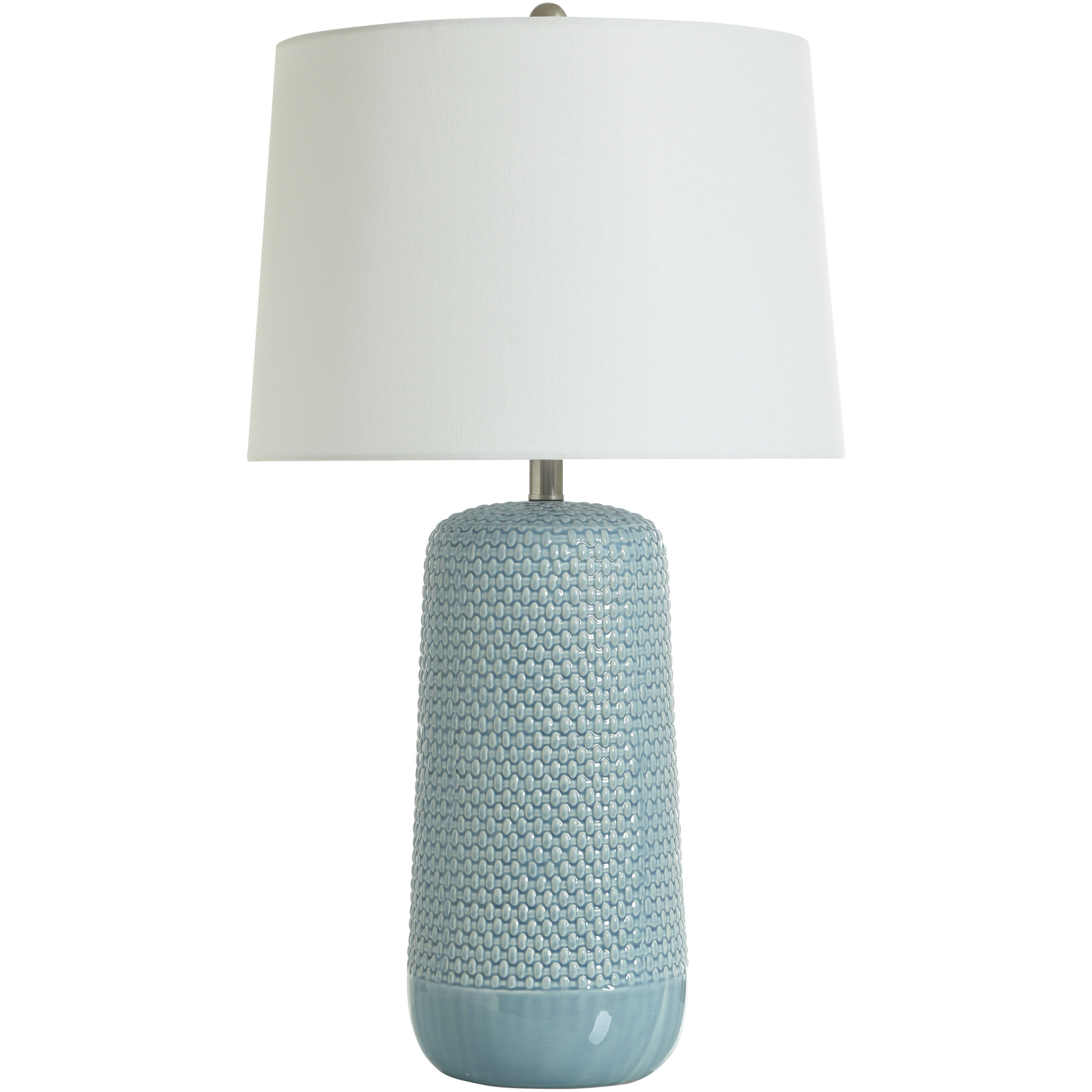 Galey 30 inch 100 watt Coastal Sky Blue Table Lamp Portable Light