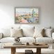 Pastel Desert Pink and Blue and Green and Multi Framed Art