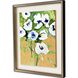 Florals Collection Silver Leaf Wood Shadow Box Style With Gold Wash Edging And Black Side Framed Art