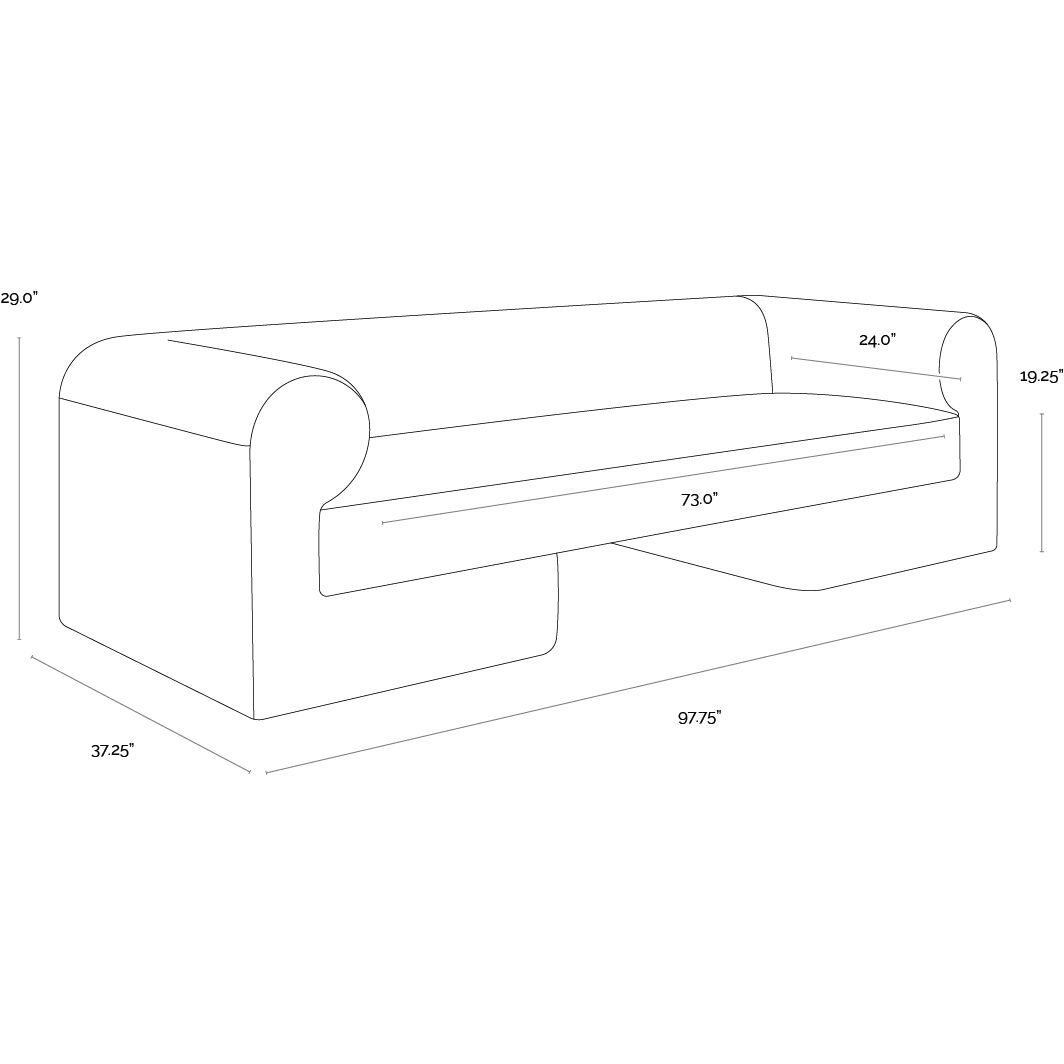 Ionic Meg Ash Sofa