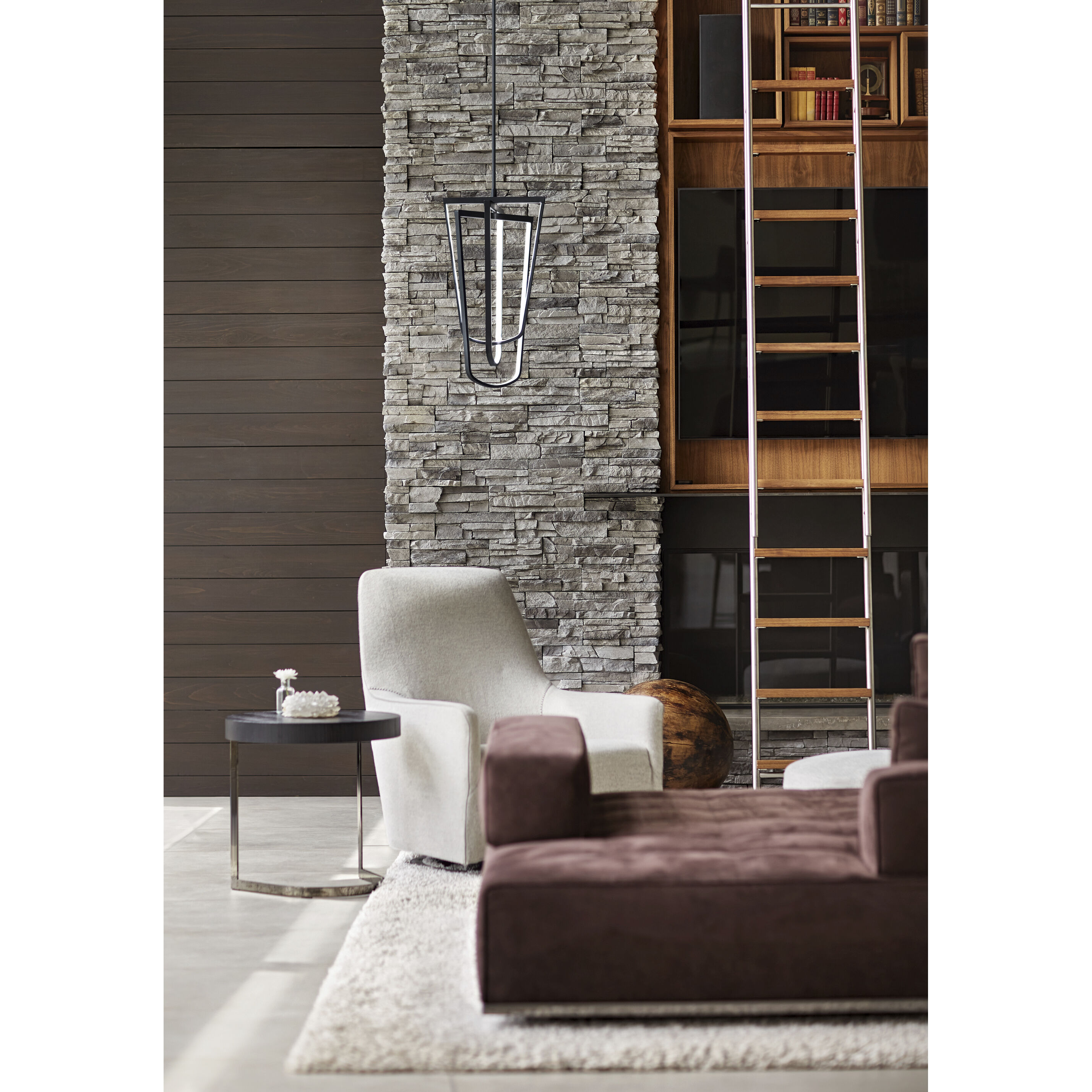 Onyx LED 14.5 inch Black Pendant Ceiling Light