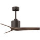 Atlas Mollywood 42 inch Textured Bronze with Walnut Tone Blades Ceiling Fan, Atlas