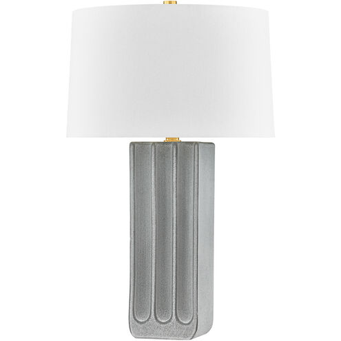 Elmer 29 inch 25.00 watt Aged Brass and Ceramic Granite Table Lamp Portable Light