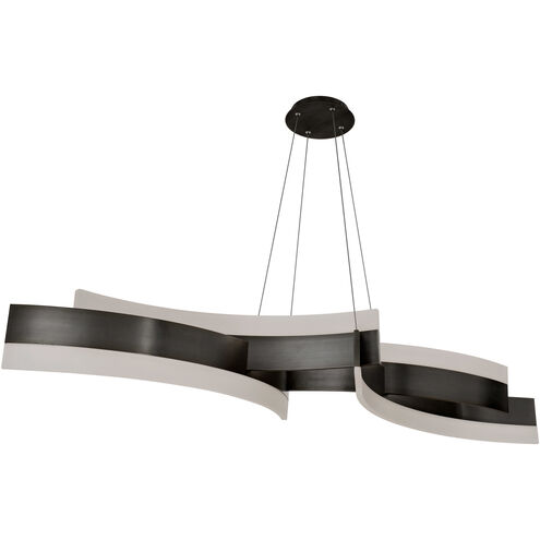 Arcs LED 8 inch Black Chandelier Ceiling Light