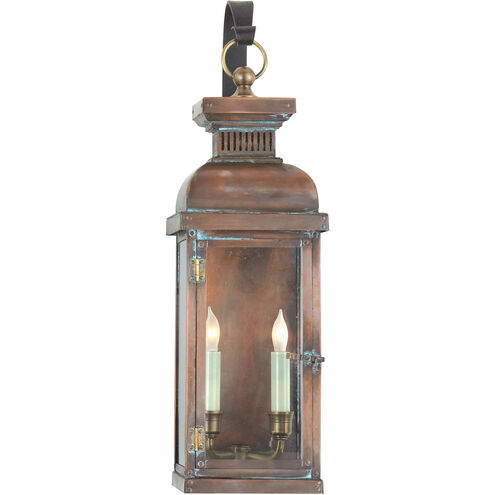 E. F. Chapman Suffork 2 Light 22 inch Natural Copper Outdoor Wall Lantern