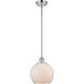 Ballston Farmhouse Chicken Wire LED 8 inch Polished Chrome Pendant Ceiling Light, Ballston
