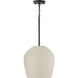 Della 1 Light 13 inch Terracotta Ivory Pendant Ceiling Light