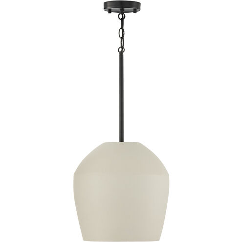 Della 1 Light 13 inch Terracotta Ivory Pendant Ceiling Light