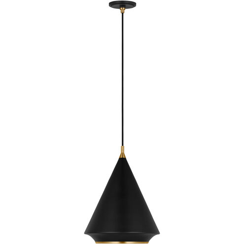 TOB by Thomas O'Brien Stanza 1 Light 14.88 inch Midnight Black Pendant Ceiling Light
