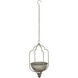 Anita Distressed White Hanging Planter