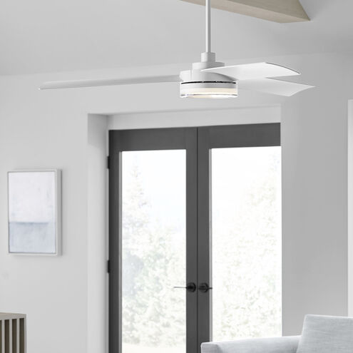 Cirque 56 inch Matte White Ceiling Fan