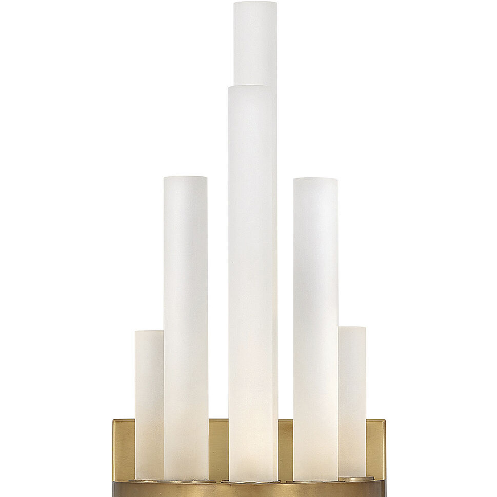 Trinity LED 5.5 inch Heritage Brass ADA Sconce Wall Light