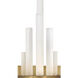Trinity LED 5.5 inch Heritage Brass ADA Sconce Wall Light