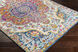 Elaziz 108.27 X 78.74 inch Fuchsia/Mustard/Dark Blue/Sky Blue/Gray/Orange Machine Woven Rug in 7 x 9, Rectangle