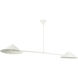 Alora Mood Ashford 2 Light 57.5 inch Antique White Linear Pendant Ceiling Light