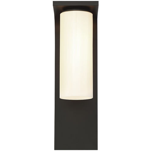 Colonne 1 Light 15 inch Satin Black Outdoor Wall Sconce