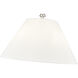 Adorra 3 Light 16 inch Polished Nickel Semi-Flush Mount Ceiling Light