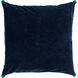 Velvet Poms 20 X 20 inch Navy and Grass Green Throw Pillow