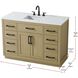 Alden 48 X 35 inch Honey Brown Bathroom Vanity Cabinet