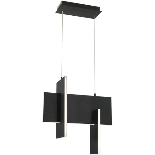 Coburg LED 8 inch Black Chandelier Ceiling Light