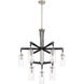 Pullman Junction 9 Light 30 inch Coal / Brushed Nickel Chandelier Ceiling Light