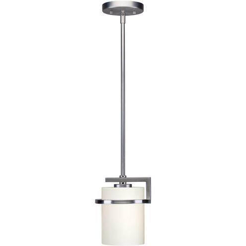 Halo 1 Light 7 inch Brushed Nickel Mini Pendant Ceiling Light