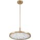 Courtney LED 18 inch Champagne Gold Convertible Pendant Ceiling Light