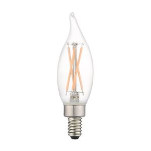 Allison LED CA10 Flame Tip E12 Candelabra Base 4.00 watt 2700K Filament LED Bulbs, Pack of 10