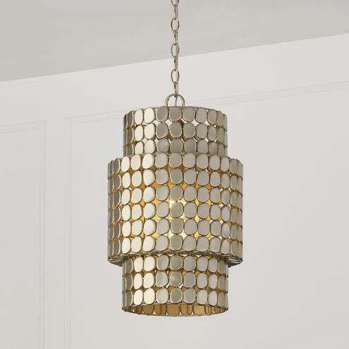 Eliana 1 Light 13 inch Champagne Brass Pendant Ceiling Light