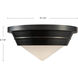Willard 1 Light 10.13 inch Vintage Brass/Prismatic Glass Flush Mount Ceiling Light in Clear Prismatic Glass