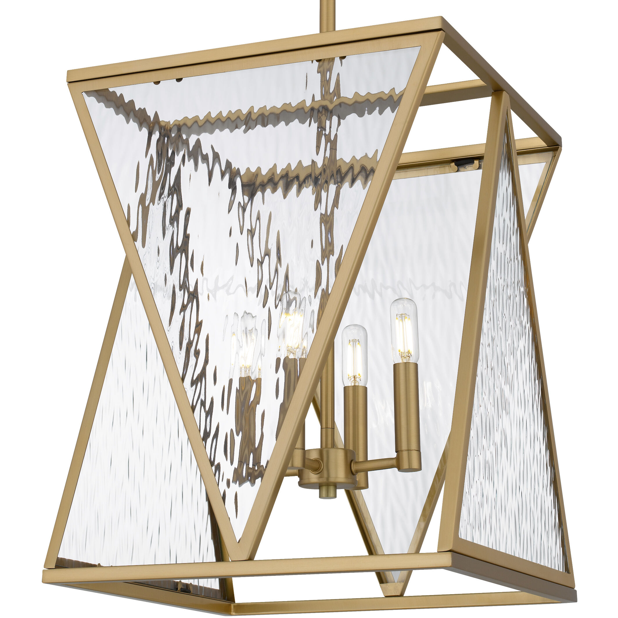 Clovis Pendant Ceiling Light in Brushed Weathered Brass