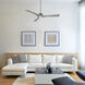 Woody 60 inch Graphite and Weathered Gray with Weathered Gray Blades Downrod Ceiling Fan in 3000K, Graphite Weathered Gray, Smart Ceiling Fan