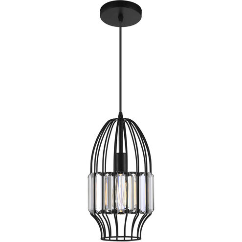 Alethia 1 Light 7 inch Black Down Mini Pendant Ceiling Light