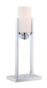 Caesarea 22 inch 13.00 watt Chrome Table Lamp Portable Light