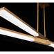 Minx LED 48 inch Aged Brass Chandelier Ceiling Light in 2