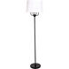 Alpine 65 inch 100.00 watt Black and Supreme Silver Floor Lamp Portable Light