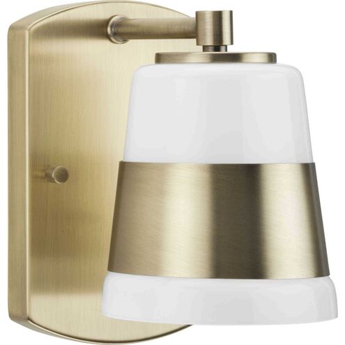 Haven 1 Light 4.75 inch Vintage Brass Bath Light Wall Light