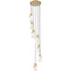 Aimie 7 Light 18 inch Modern Gold Chandelier Ceiling Light