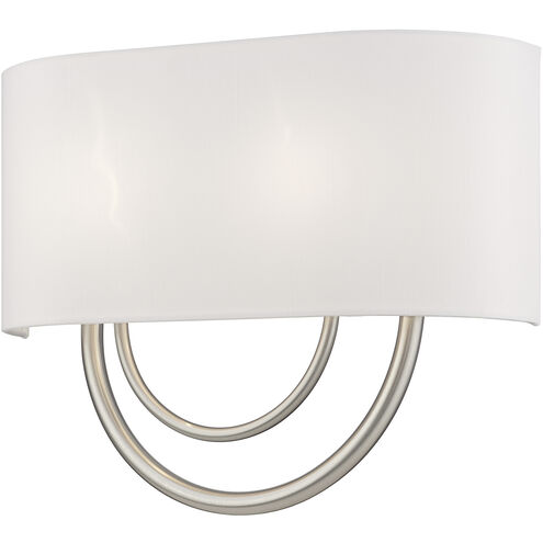 Stratton 2 Light 15 inch Brushed Nickel ADA Wall Sconce Wall Light