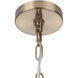 Larrson 6 Light 17.75 inch Satin Brass Chandelier Ceiling Light