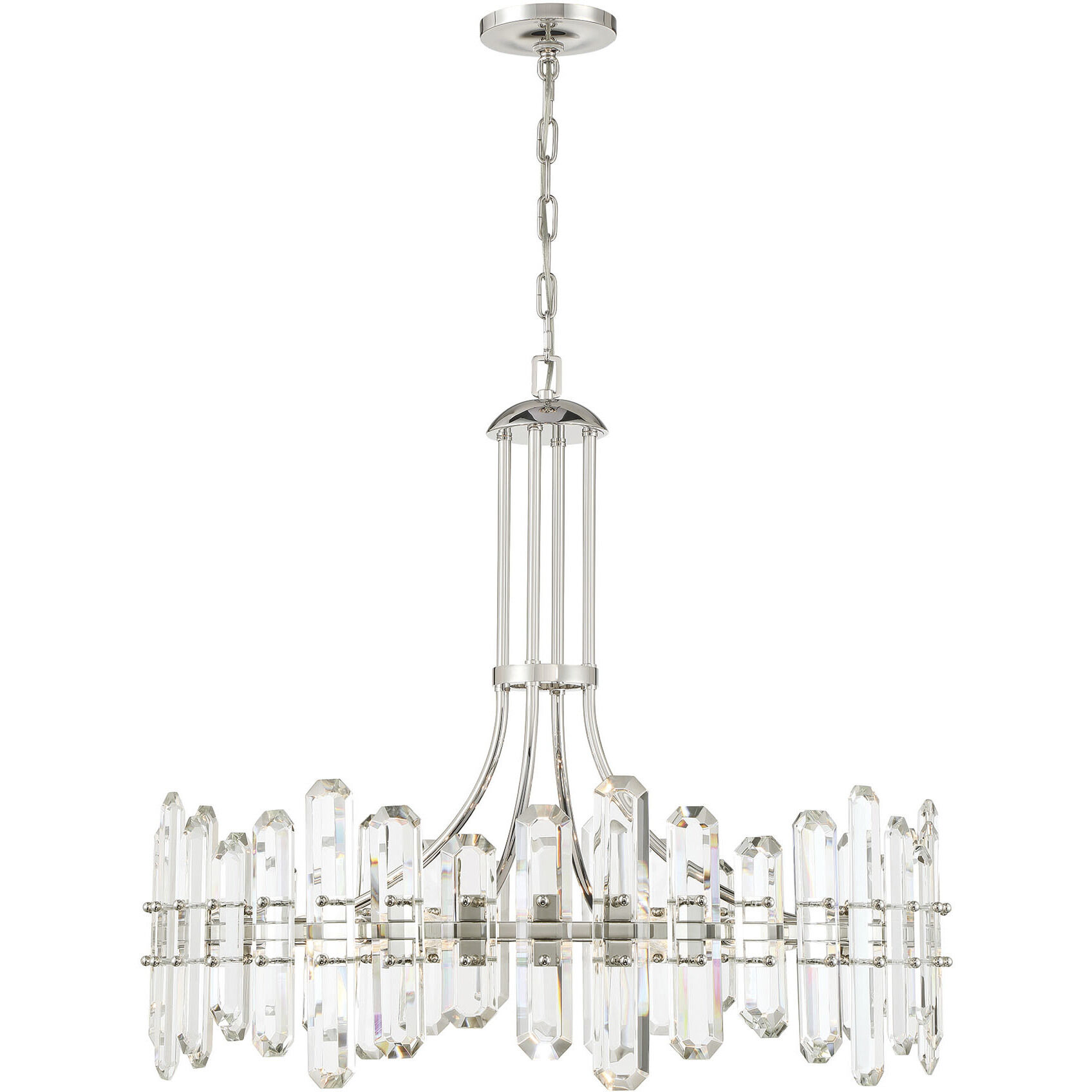 Bolton 12 Light 31 inch Polished Nickel Chandelier Ceiling Light